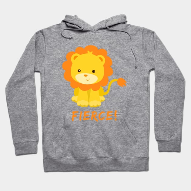 Fierce Lion Hoodie by Fit-tees